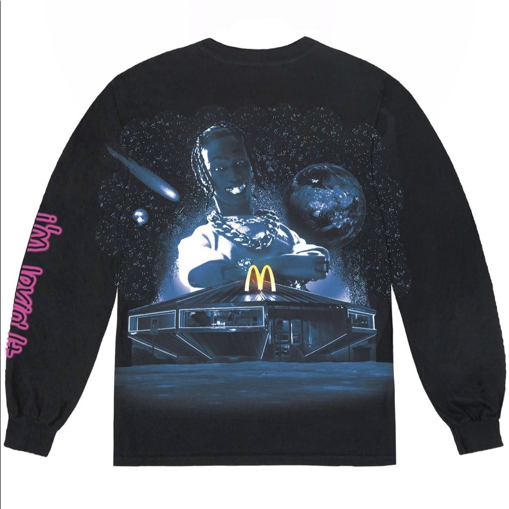 Cactus Jack Travis Scott l/s tshirt size M, NWT